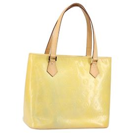 LOUIS VUITTON Sac à main Monogram Vernis Houston Gris M91053 Auth LV ka2307 Gris
