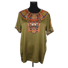 Givenchy Tunika in seta khaki Cachi