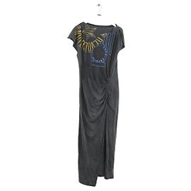 Isabel Marant Abito in Cotone Antracite Grigio antracite