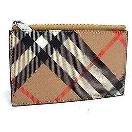 Estuche para tarjetas de visita Burberry Castaño Arena