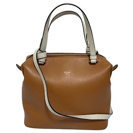 Céline Bolsa de Ombro Celine 2-Way Small Soft Cube Marrom