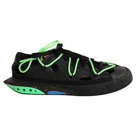 Nike Off White X Nike Blazer Low Black Green Leather Sneakers Black