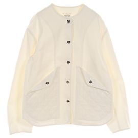 Giacca in cotone con bottoni Hermès Sellier Beige Crudo