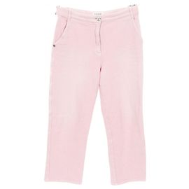 Chanel Coco Mark Cotton Pants Pink