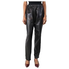 Céline Schwarze Lammlederhose - Größe UK 6 Schwarz