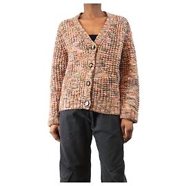 Acne Rosa Keatrice gepunkteter Strickcardigan - Größe XS Pink