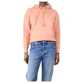 Acne Sudadera color salmón con cara sonriente - tamaño XXS Rosa