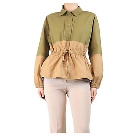 Ulla Johnson Giacca utility Arlo verde e cammello - taglia M Verde