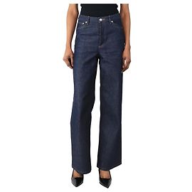 Apc Indigo wide-leg jeans - size UK 8 Blue