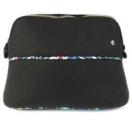 Pochette per il trucco Serie Logo Hermès Nero Blu
