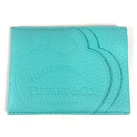 Funda de cuero en forma de corazón Regreso a Tiffany de Tiffany & Co. Azul