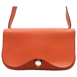 Sac Colorado PM em Vache Liege laranja e Toile Hermès Laranja