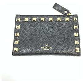 Valentino Garavani Studded Wallet in Black Black