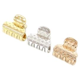 Fermaglio per capelli Nanogram PM in capra Louis Vuitton Argento D'oro