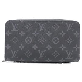 Cartera Zippy XL Monogram Eclipse Louis Vuitton Negro