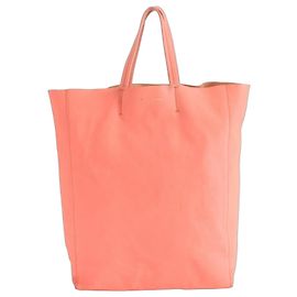 Céline Borsa tote verticale in pelle Celine Rosa