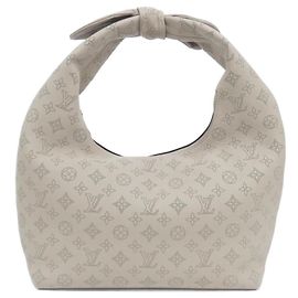 Bolsa de Ombro Louis Vuitton Mahina Why Not MM Bege Outro
