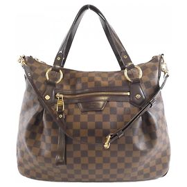 Bolsa Louis Vuitton Damier Évora MM Marrom