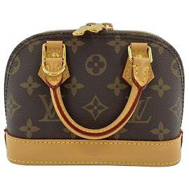 Sac à main Monogram Nano Alma M82717 Louis Vuitton Marron