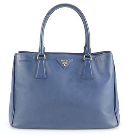 Bolso Galleria de cuero Saffiano de Prada Azul