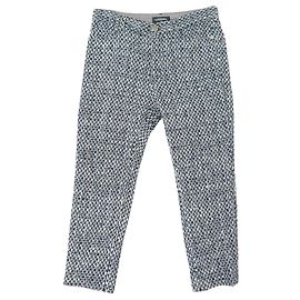 NEW CHANEL TWEED PANTS WITH METALLIC THREADS P50278V37209 40 M PANTS Multiple colors