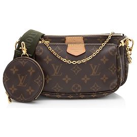 Multi-Pochette Accessori in tela Monogram Louis Vuitton Marrone