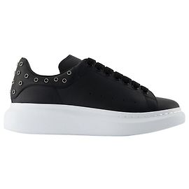 Oversized Sneakers - Alexander McQueen - Leder - Schwarz Schwarz