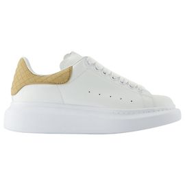 Oversized Sneakers - Alexander McQueen - Leder - Beige Braun Beige