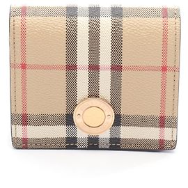 Cartera de cuero PVC Burberry 8094425 Castaño Multicolor Beige