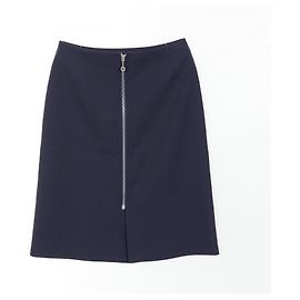 Saia de lã Hermès Azul Azul marinho