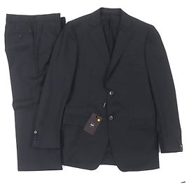 Ermenegildo Zegna Conjunto de terno de lã com logo Z Zegna City Cinza Cinza antracite