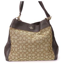 Coach Signature canvas Tote Bag Other Bronze