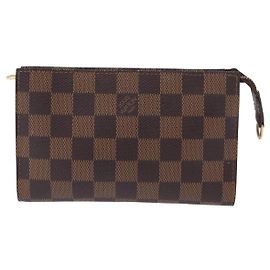 Pochette à zip Marais en Damier Louis Vuitton Marron