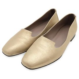 Chaussures en cuir Hermès à enfiler 35 Doré