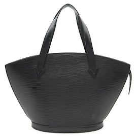 Borsa a mano Saint Jacques Epi Louis Vuitton Nero