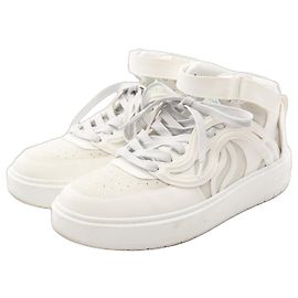 Stella Mc Cartney S-WAVE HIGH Stoff-Sneaker von Stella McCartney Weiß