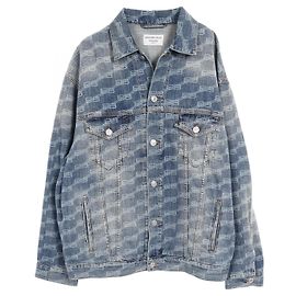 Giacca in cotone Monogramma BB Balenciaga Blu