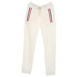Pantalones de algodón Moncler Blanco