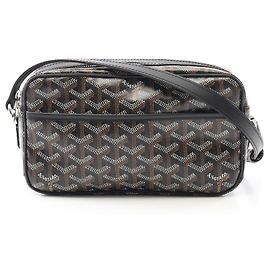 Sac à épaule Goyard Cap Vert PM en toile enduite PVC Noir Multicolore