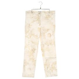 Pantalones de algodón denim Chanel Blanco Otro