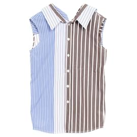 Top de algodón Marni Azul Multicolor