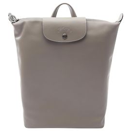 Longchamp Le Pliage XTRA Leather Backpack Brown