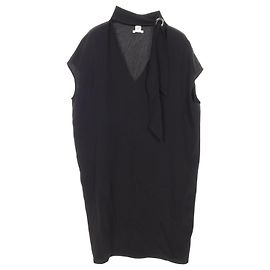 Hermès Hermes Seidenkleid 34 Schwarz