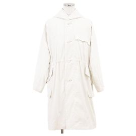 ACRIMATION Polyester Mantel Homme Plissé Issey Miyake Weiß Aus weiß