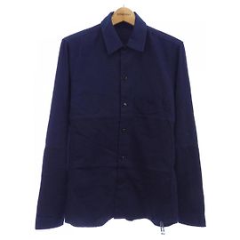 Autre Marque Camicia in cotone Denham Blu Blu navy