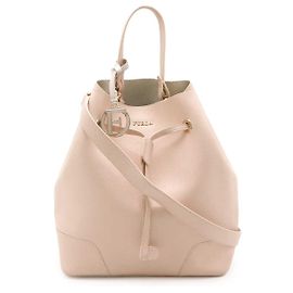 Bolsa de couro Furla Stacy 2 em 1 Rosa