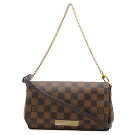 Borsa a Spalla 2 in 1 Damier Favorite PM Louis Vuitton Marrone