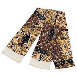Lenço de seda Bandeau Confidential da Louis Vuitton Multicor
