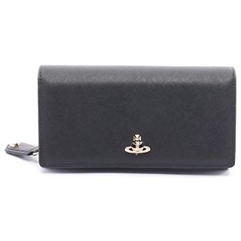 Cartera larga CLASSIC LOGO de Vivienne Westwood Negro