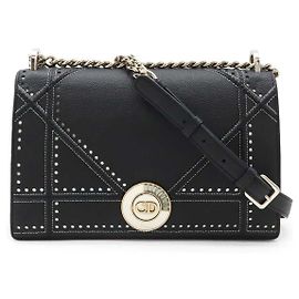 Christian Dior Diorama Leather Shoulder Bag Black